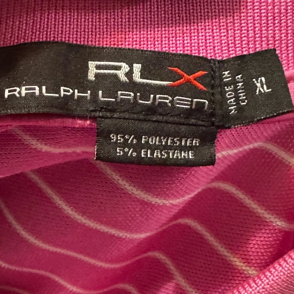 Ralph Lauren Pink and White Polo Shirt